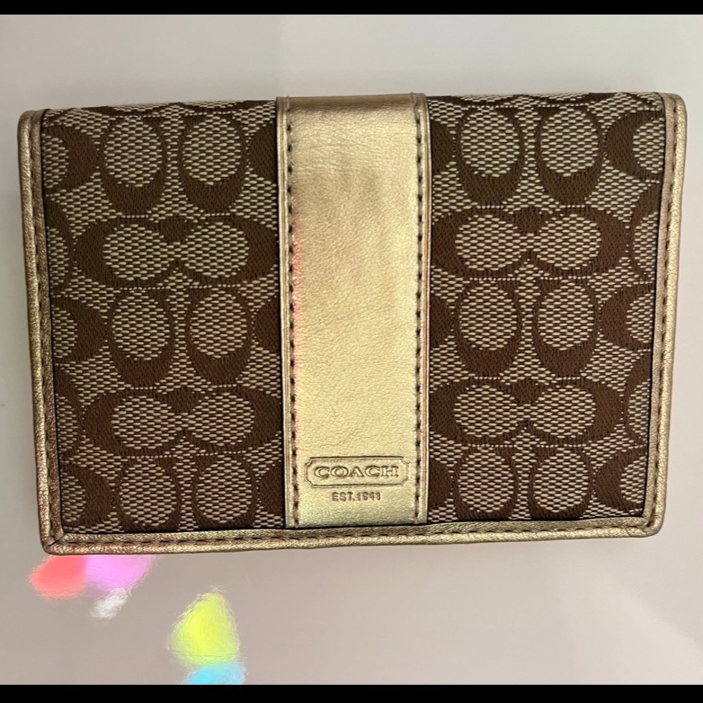 Coach Signature Card Case Wallet